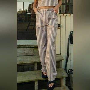 Brand New Tribe Kelley Grayton Wide Leg Pant Size M Mocha Color